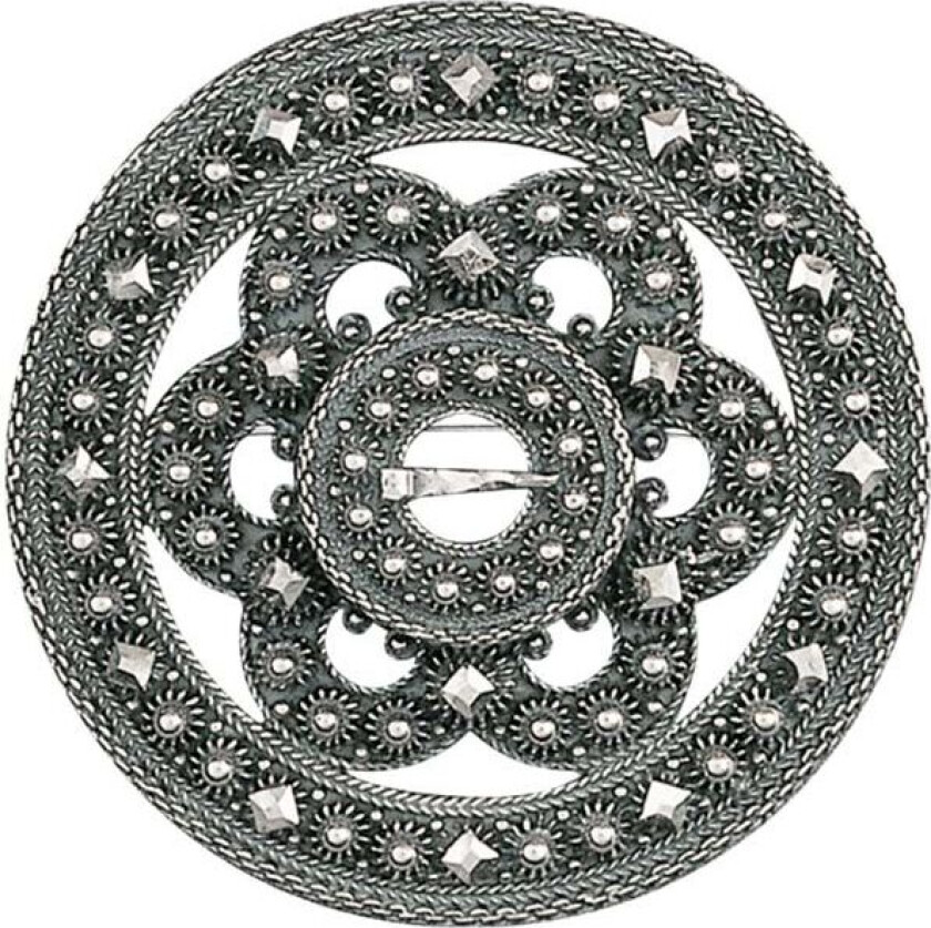 Slangesølje Telemark i 830 oksidert sølv, liten størrelse