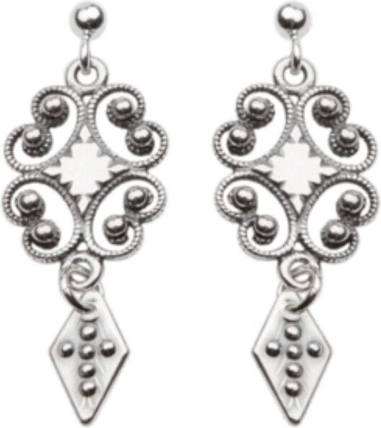 Ørepynt Nordmøre i 830 oksidert sølv