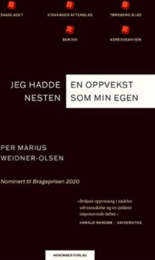 Jeg hadde en oppvekst nesten som min egen av Per Marius Weidner-Olsen