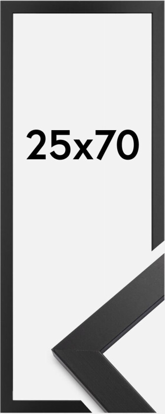 Ramme Black Wood Akrylglass 25x70 Cm