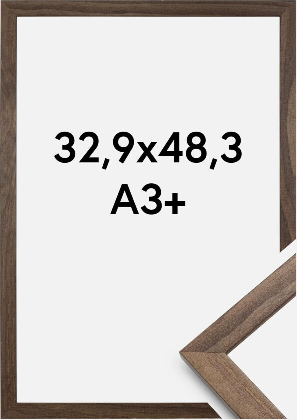 Ramme Stilren Akrylglass Valnøtt 32,9x48,3 Cm (A3+)