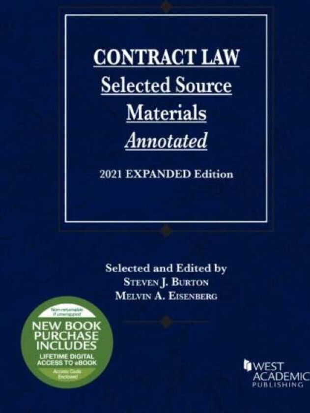 Contract Law av Steven J. Burton, Melvin A. Eisenberg