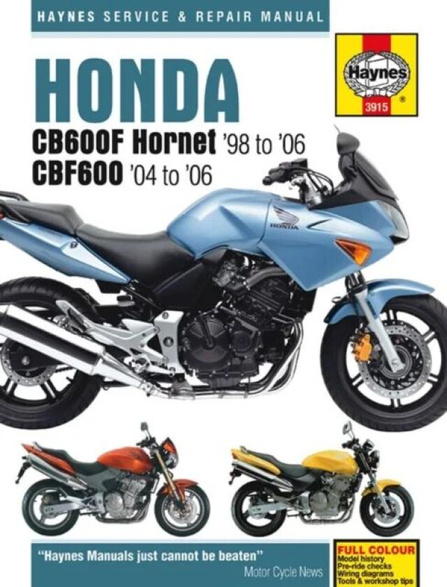 Honda CB600F Hornet & CBF600 (98 - 06) Haynes Repair Manual av Haynes Publishing