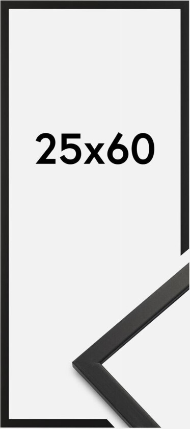 Ramme Edsbyn Akrylglass Svart 25x60 Cm
