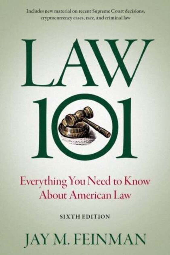 Law 101 av Jay M. (Distinguished Professor Distinguished Professor Rutgers Law School) Feinman