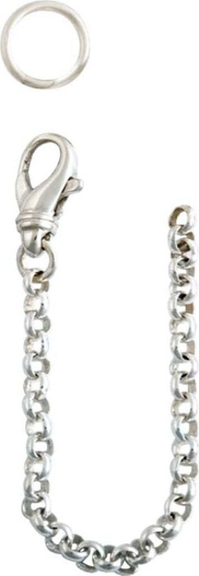 Sikringslenke til veskelås i 830 hvitt sølv