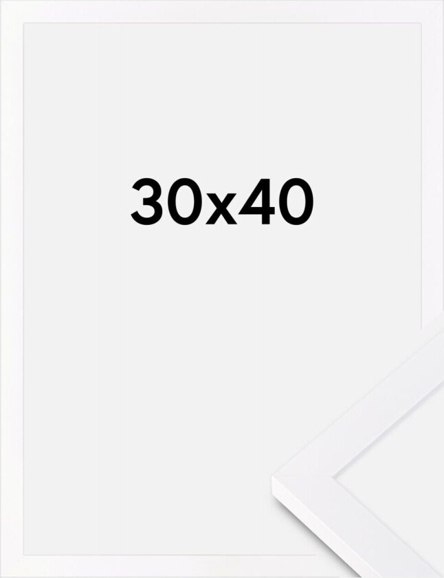 Ramme Selection Akrylglass Hvit 30x40 Cm