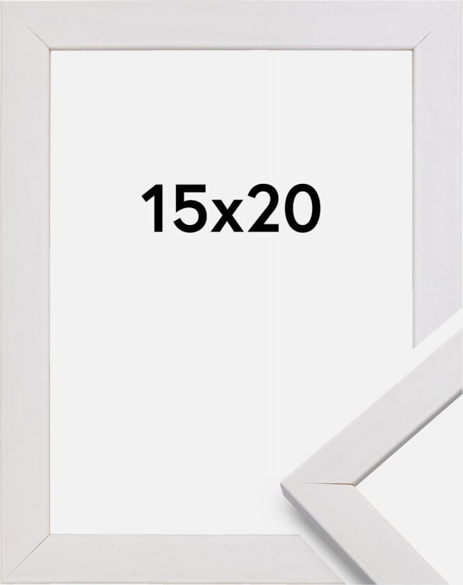 Ramme Stilren Hvit 15x20 Cm