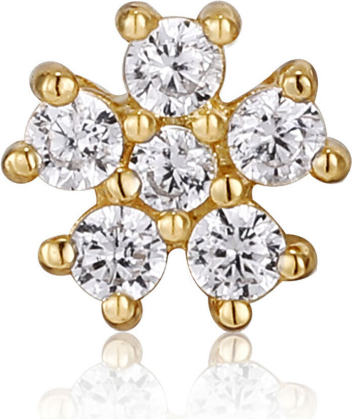 , Single stud i forgylt 925 sølv