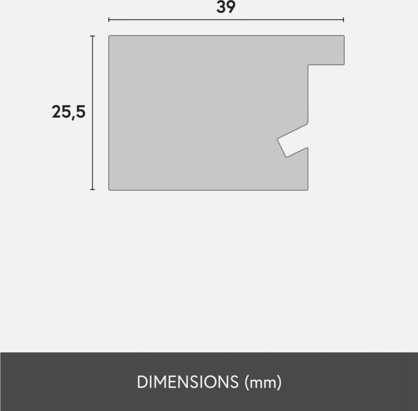 Ramme Juno Akrylglass Svart 30x40 Cm