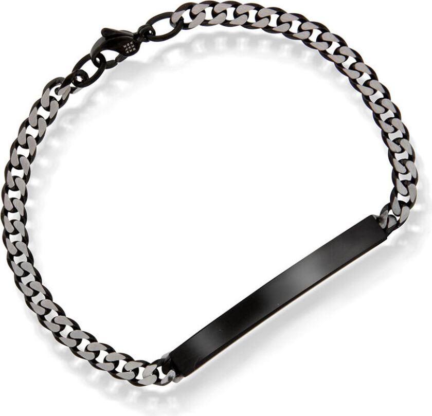 Armbånd i sort stål