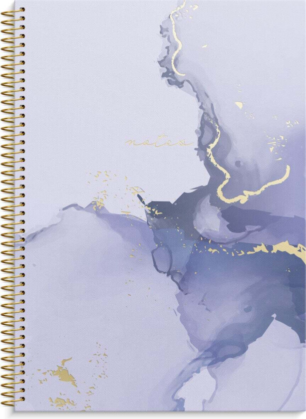 Notatbok m/spiral A4 Marmor