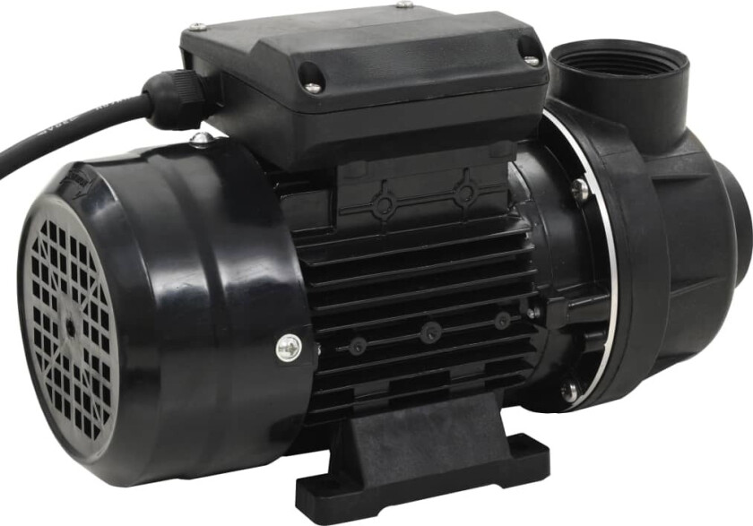 Bassengpumpe svart 0,25 HP 7500 L/t