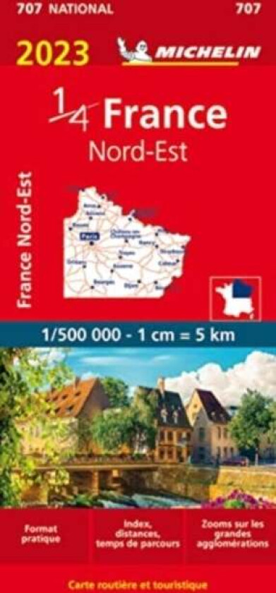 Northeastern France 2023 - Michelin National Map 707