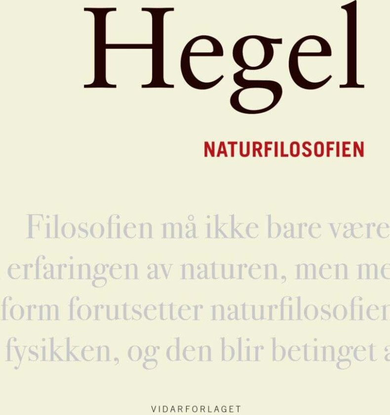 Naturfilosofien av Georg Wilhelm Friedrich Hegel