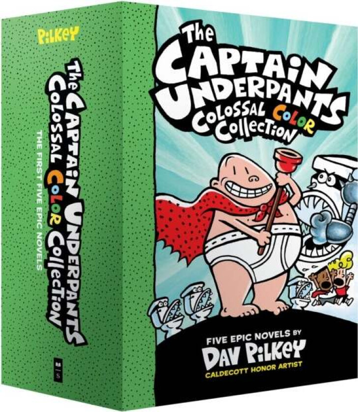 The Captain Underpants Colossal Color Collection (Captain Underpants #1-5 Boxed Set) av Dav Pilkey