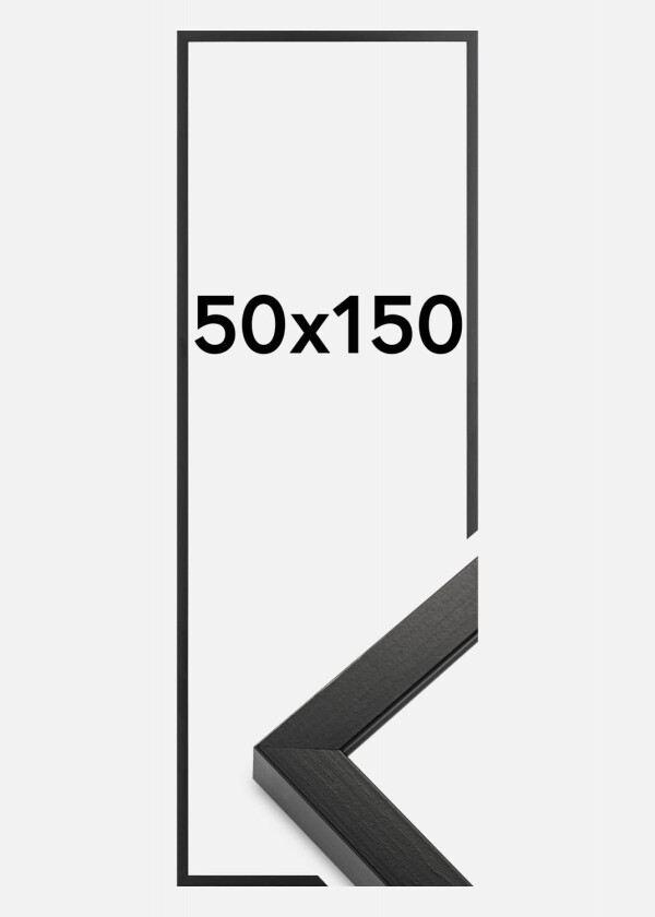 Ramme Amanda Box Akrylglass Svart 50x150 Cm