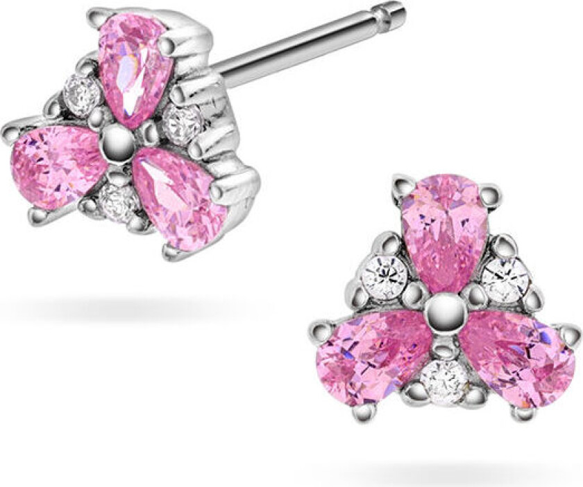 , Øredobber til barn i 925 sølv med zirkonia