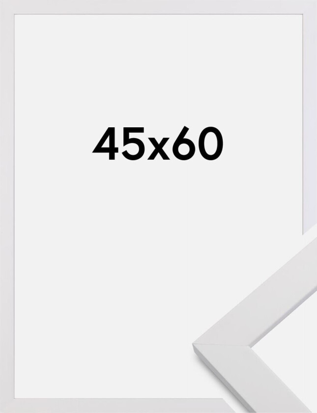 Ramme White Wood 45x60 Cm