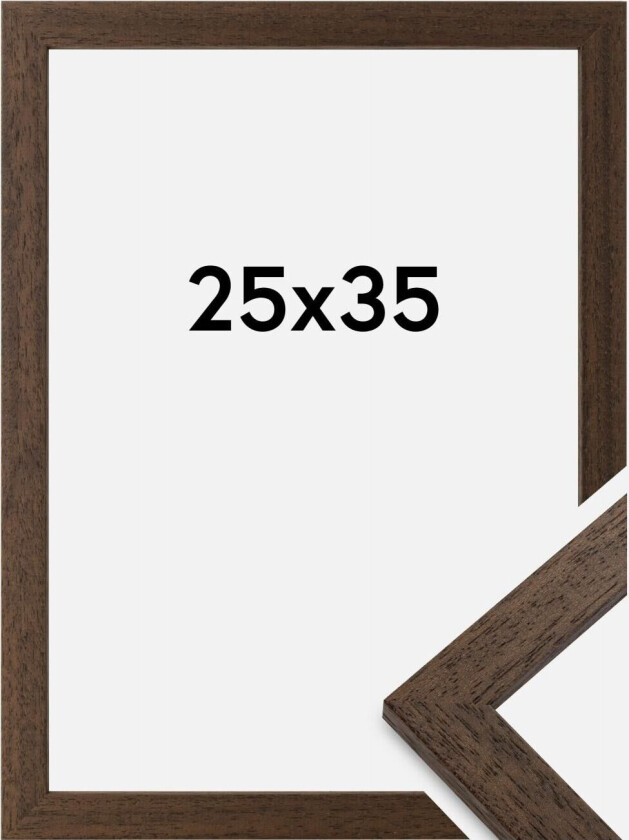 Ramme Brown Wood Akrylglass 25x35 Cm