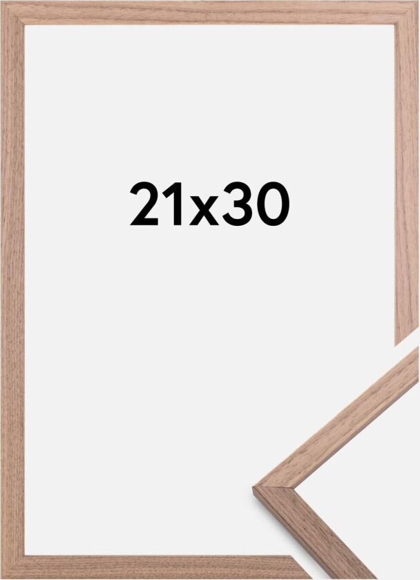 Ramme Edsbyn Akrylglass Lys Valnøtt 21x30 Cm