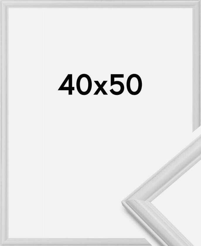 Ramme Line Hvit 40x50 Cm