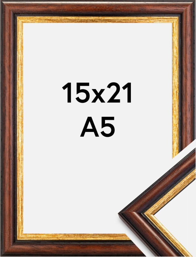 Ramme Siljan Brun 15x21 Cm (A5)