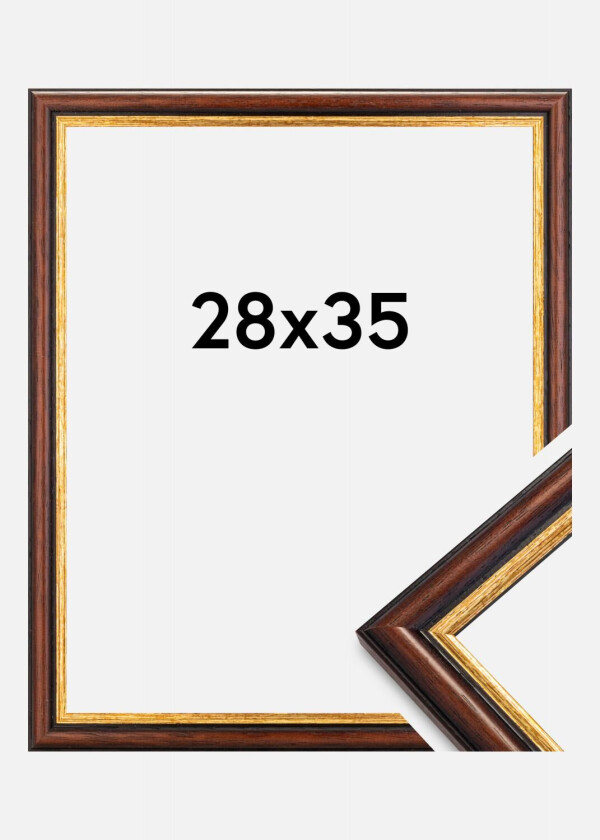 Ramme Siljan Akrylglass Brun 28x35 Cm