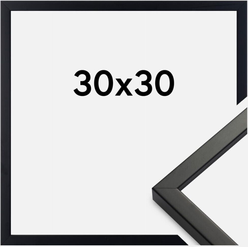 Ramme Exklusiv Svart 30x30 Cm