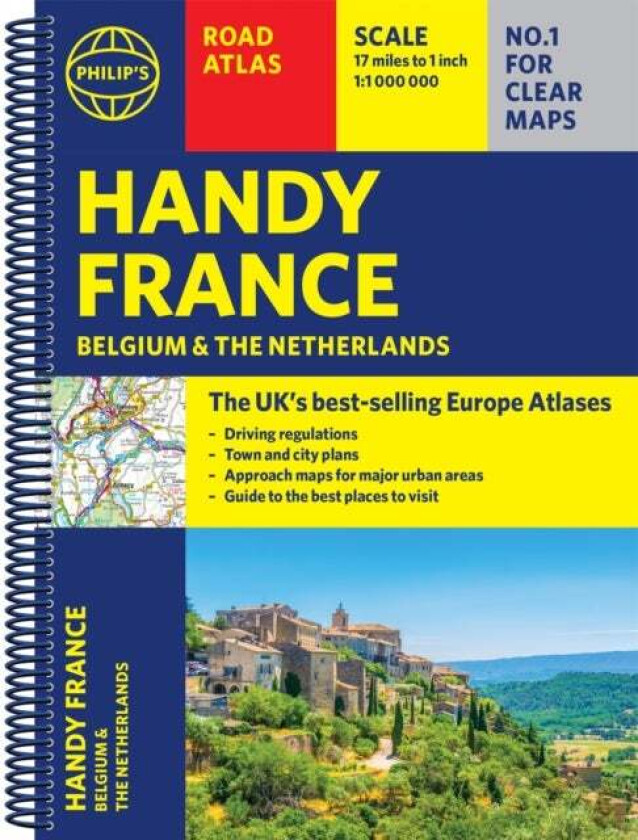 Philip's Handy Road Atlas France, Belgium and The Netherlands av Philip's Maps