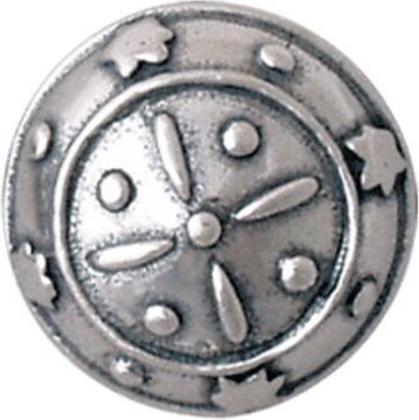 Knapp Troms i 830 oksidert sølv, 19 mm