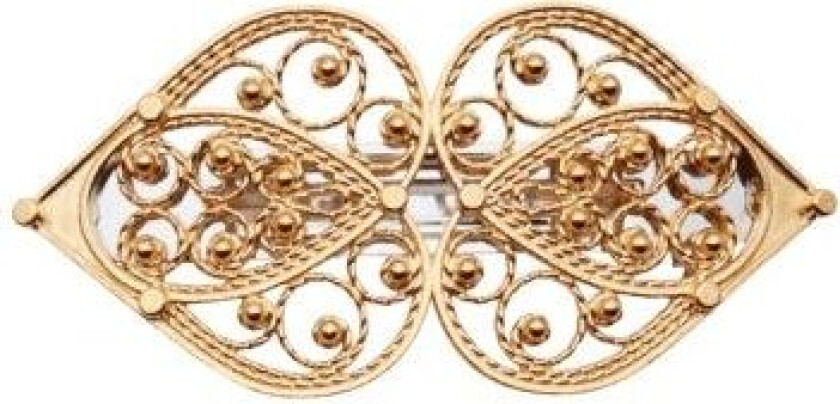 Hårspenne i 830 forgylt sølv, liten størrelse