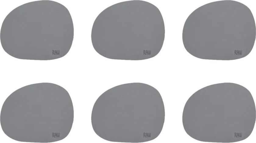 Bilde av Aida Raw glassunderlag silikon 6-pakning Grå