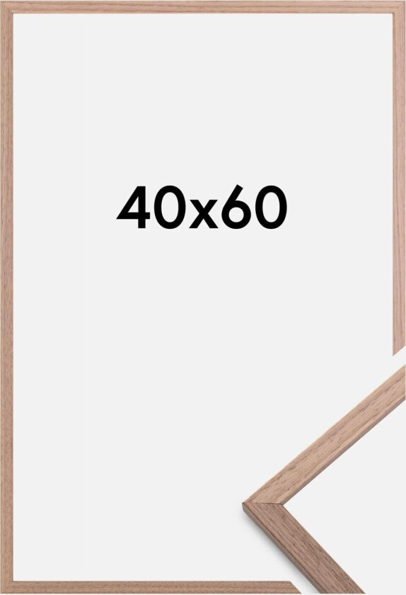 Ramme Edsbyn Akrylglass Lys Valnøtt 40x60 Cm