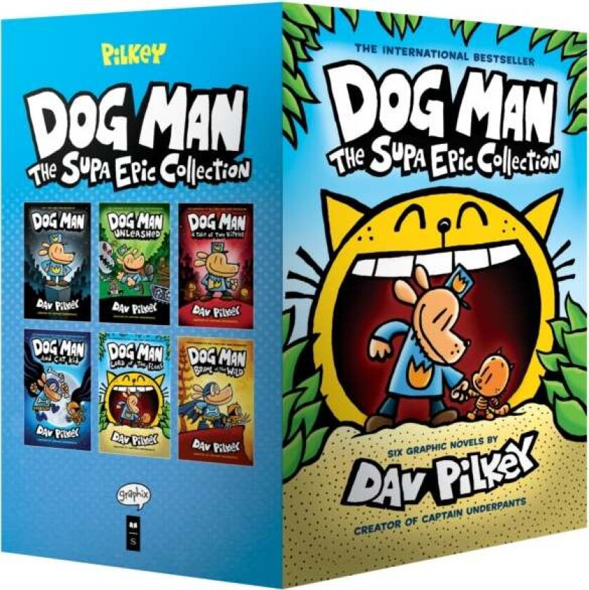 Dog Man 1-6: The Supa Epic Collection: From the Creator of Captain Underpants av Dav Pilkey