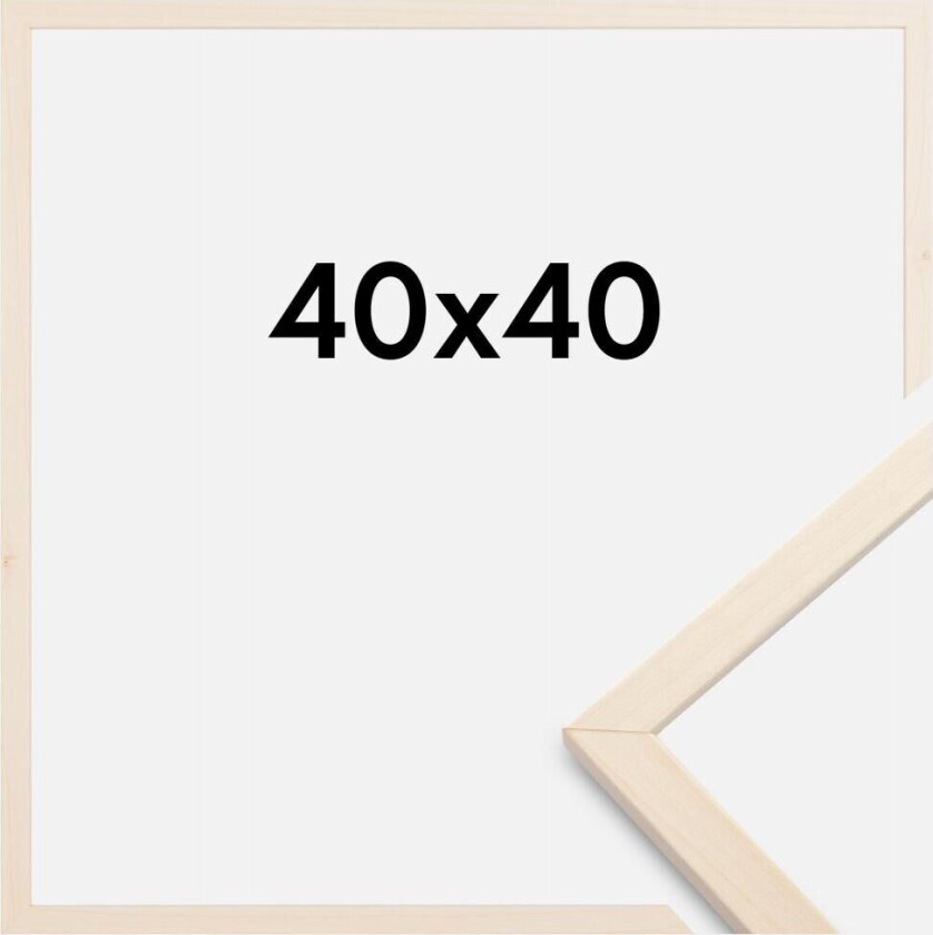 Ramme Edsbyn Akrylglass Lønn 40x40 Cm