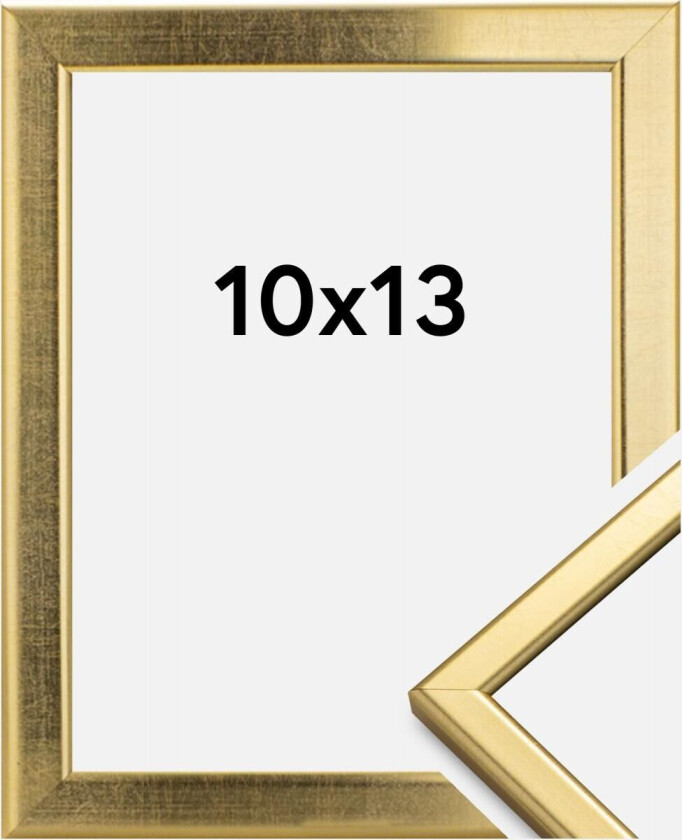 Ramme Slim Matt Antirefleksglass Gull 10x13 Cm