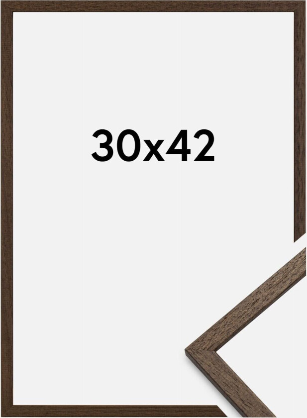Ramme Edsbyn Akrylglass Valnøtt 30x42 Cm