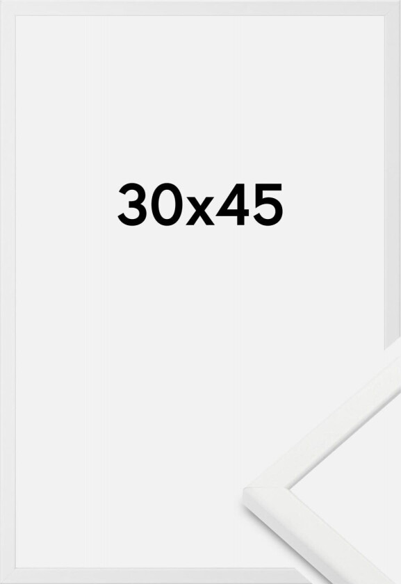 Ramme Kaspar Akrylglass Hvit 30x45 Cm