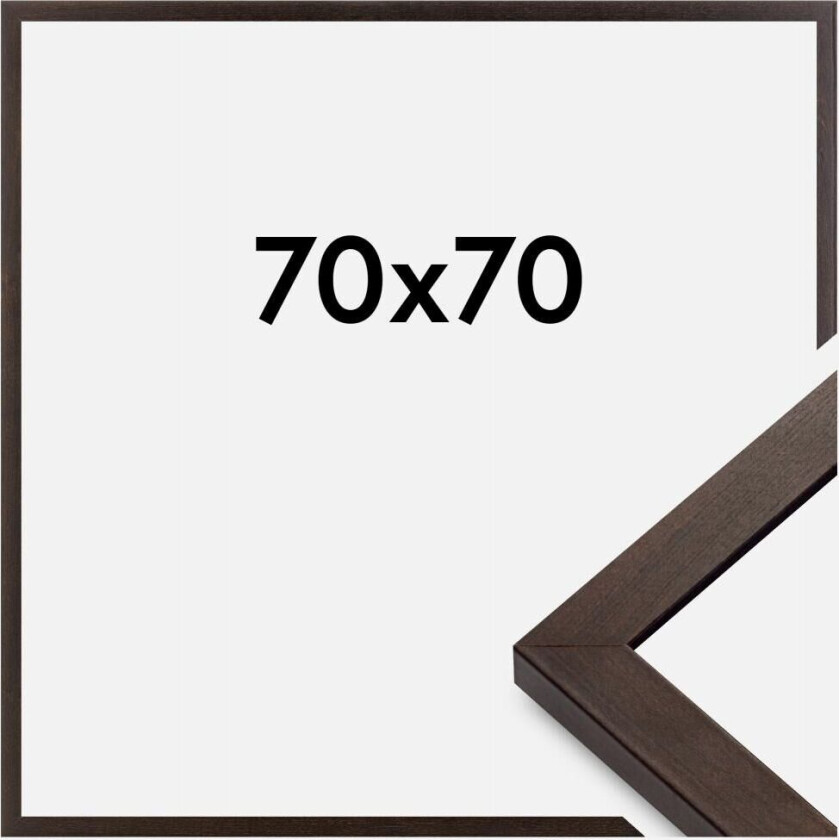 Ramme Selection Akrylglass Valnøtt 70x70 Cm
