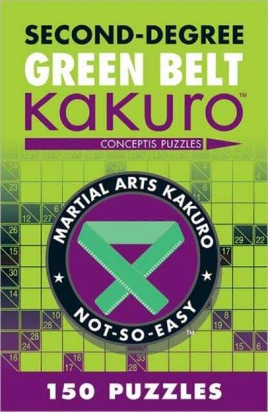 Second-Degree Green Belt Kakuro av Conceptis Puzzles
