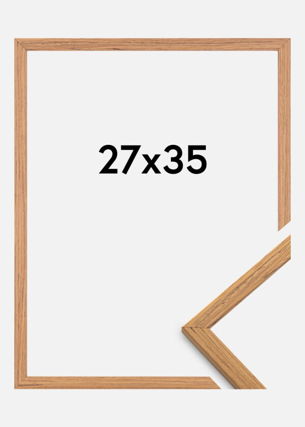 Ramme Edsbyn Akrylglass Teak 27x35 Cm