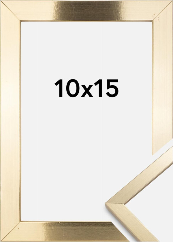 Ramme Trendy Akrylglass Gull 10x15 Cm