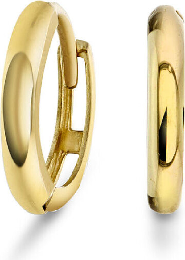 , Øreringer i 585 gult gull som er 11 mm i diameter