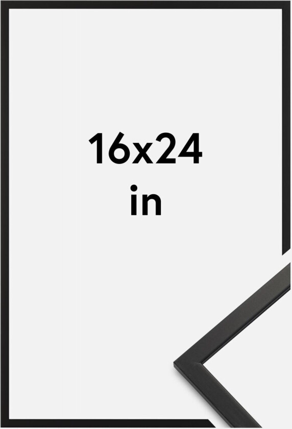 Ramme Edsbyn Akrylglass Svart 16x24 Inches (40,64x60,96 Cm)