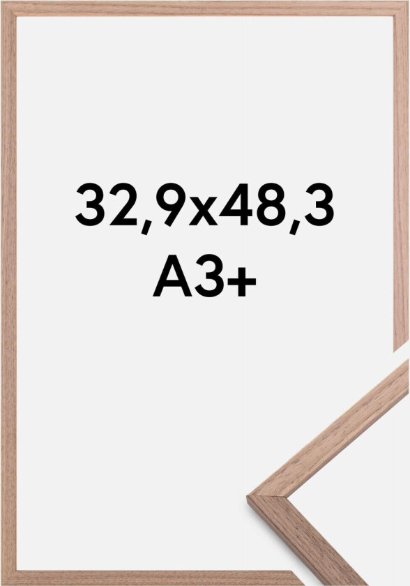 Ramme Edsbyn Lys Valnøtt 32,9x48,3 Cm (A3+)