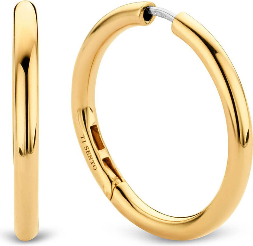 , Øreringer i forgylt 925 sølv