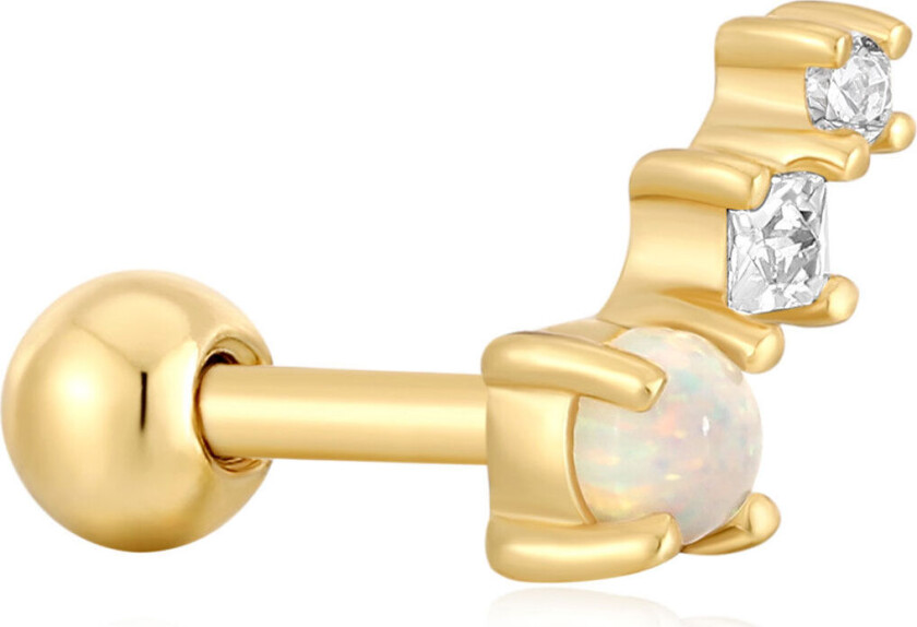 , Single stud i forgylt 925 sølv