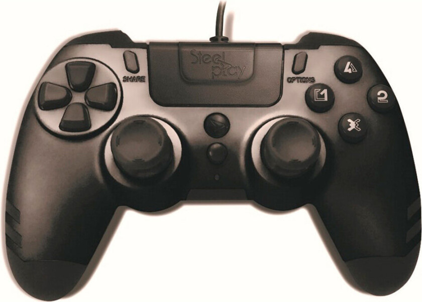 Steelplay Metaltech Wired Controller Ps4/pc - Svart