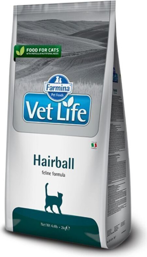 VetLife Hairball Tørrfôr til katt 2 kg